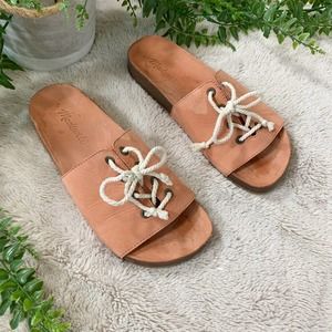 Madewell | Aileen Leather Slide Sandal, Sz 7